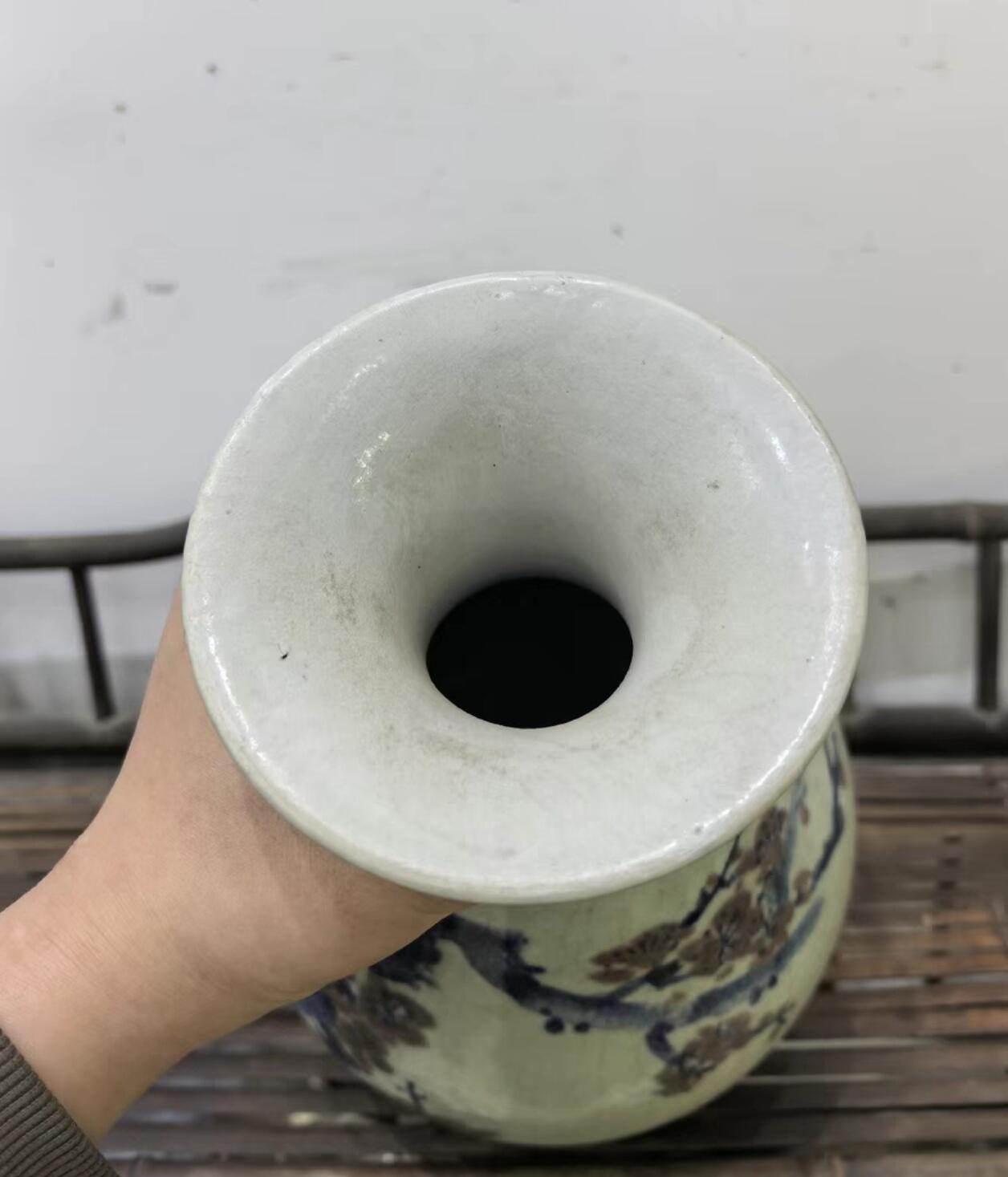 兰馨堂瓷器专场 建国瓷厂景德镇曾勇大师青花釉里红玉壶春瓶