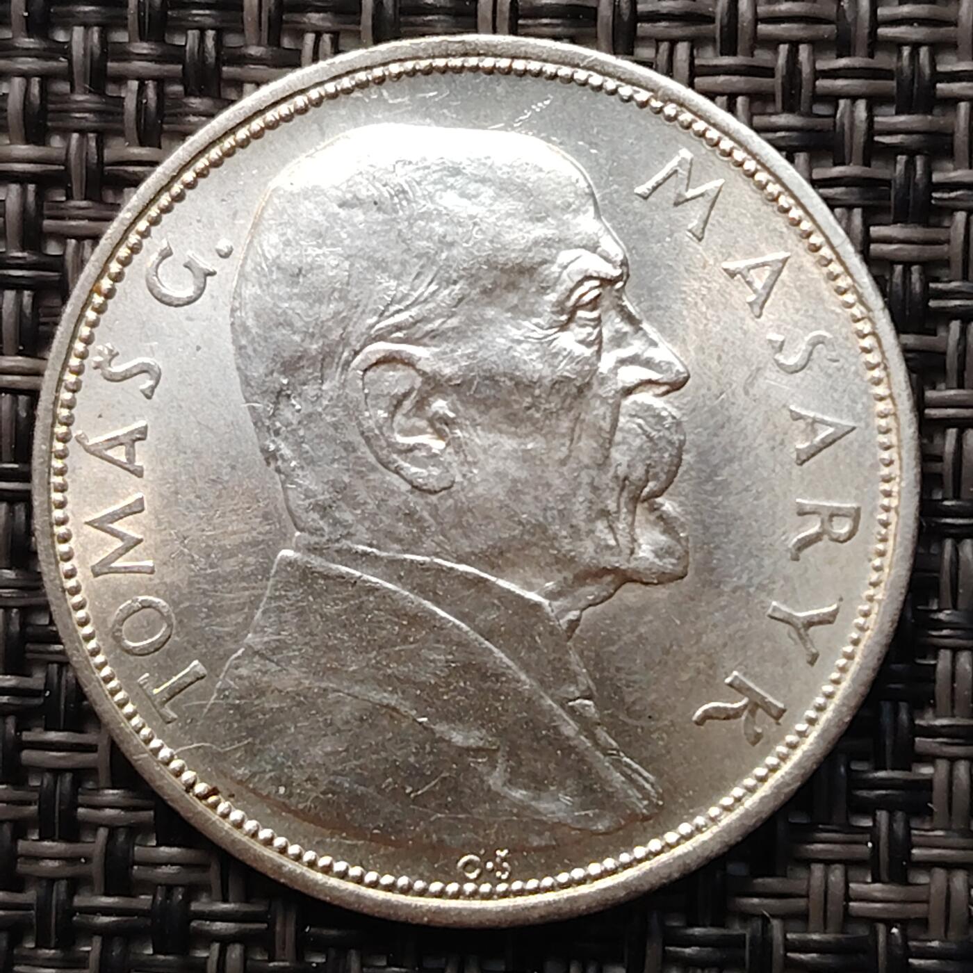 布加迪🐬～世界钱币(上海)🌾第 261 期 /  各国套币和散币 捷克斯洛伐克 1928年10克朗银币 独立10周年纪念币 30mm10g