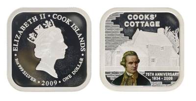 PThappally收藏第54次拍卖，英联邦地区硬币纸币 - 库克群岛 2009 年 1 元  31.1g  银币 PCGS PR69DCAM 