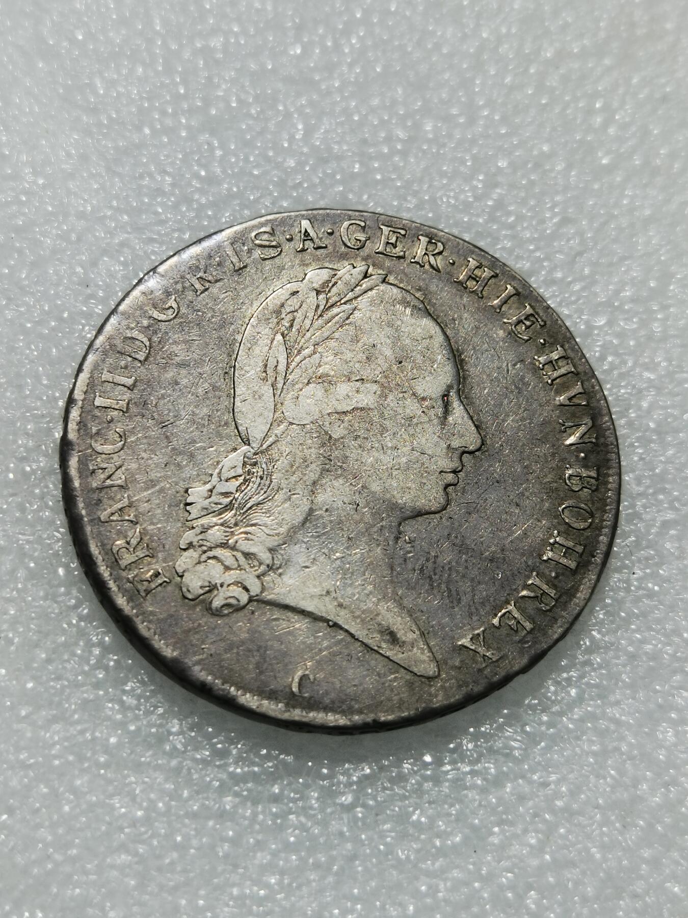 天下钱庄专场欢迎参拍 奥属尼德兰1796年弗郎茨二世1泰勒大银币