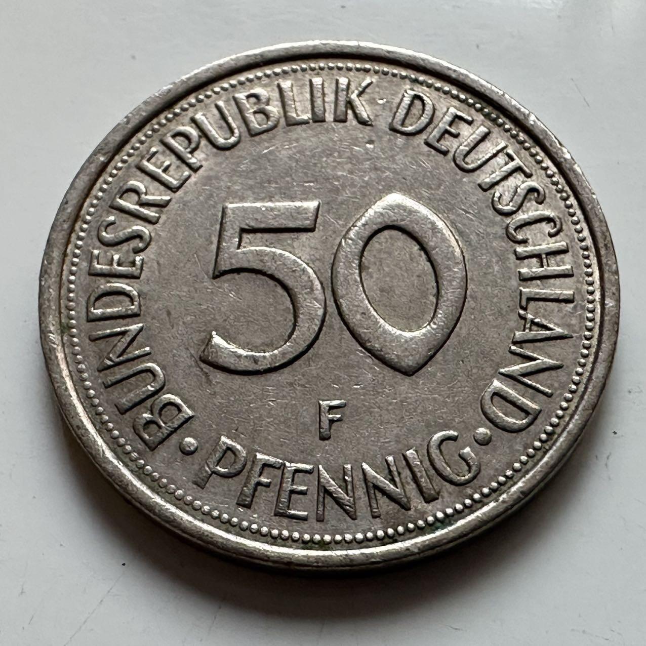 🌹外币初藏🌹🐯2025年第129场  每周二四六晚8️⃣点 接代拍 德国1976年50芬尼