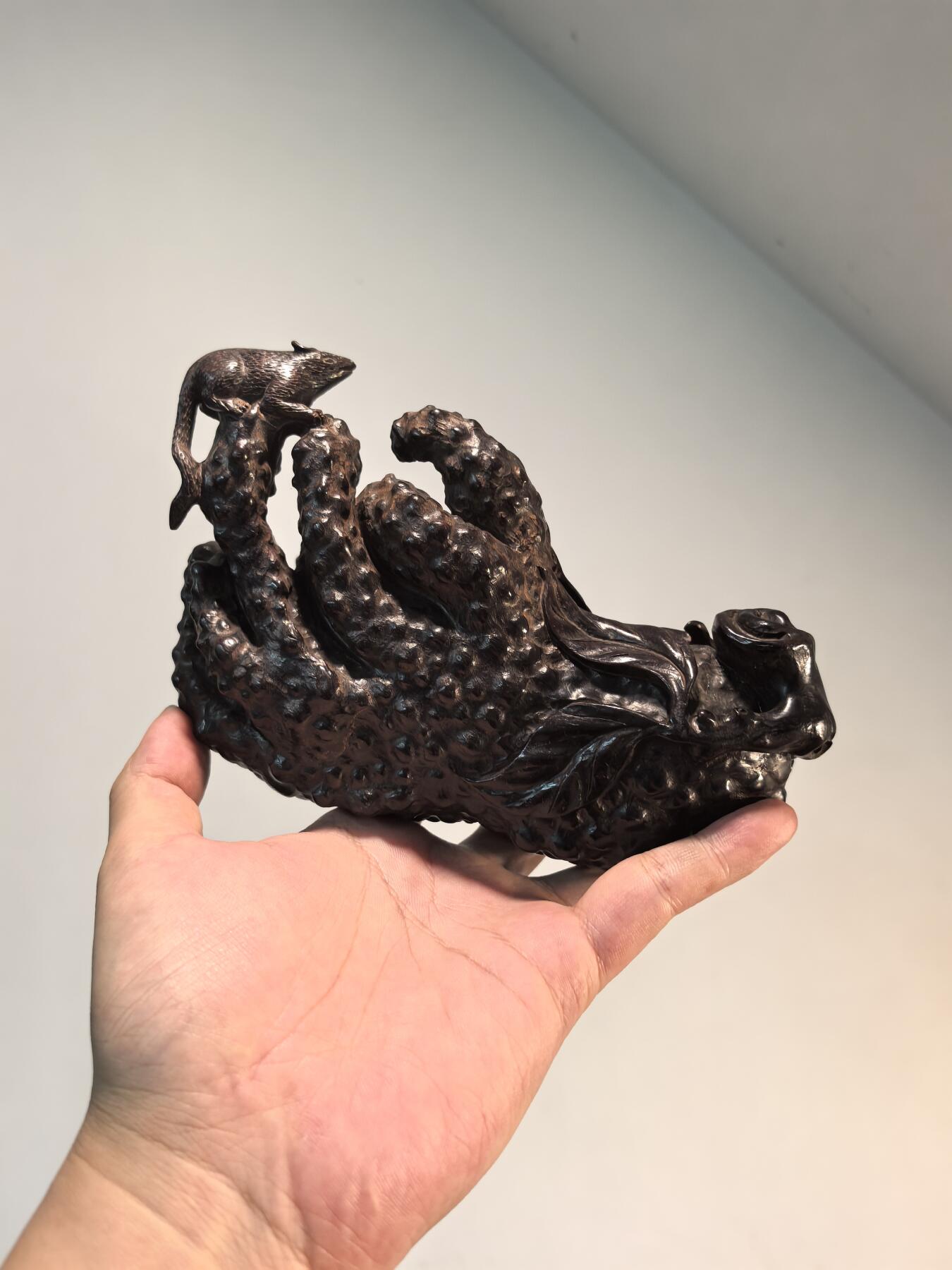 兰馨堂古玩杂项专场 紫檀雕佛手摆件