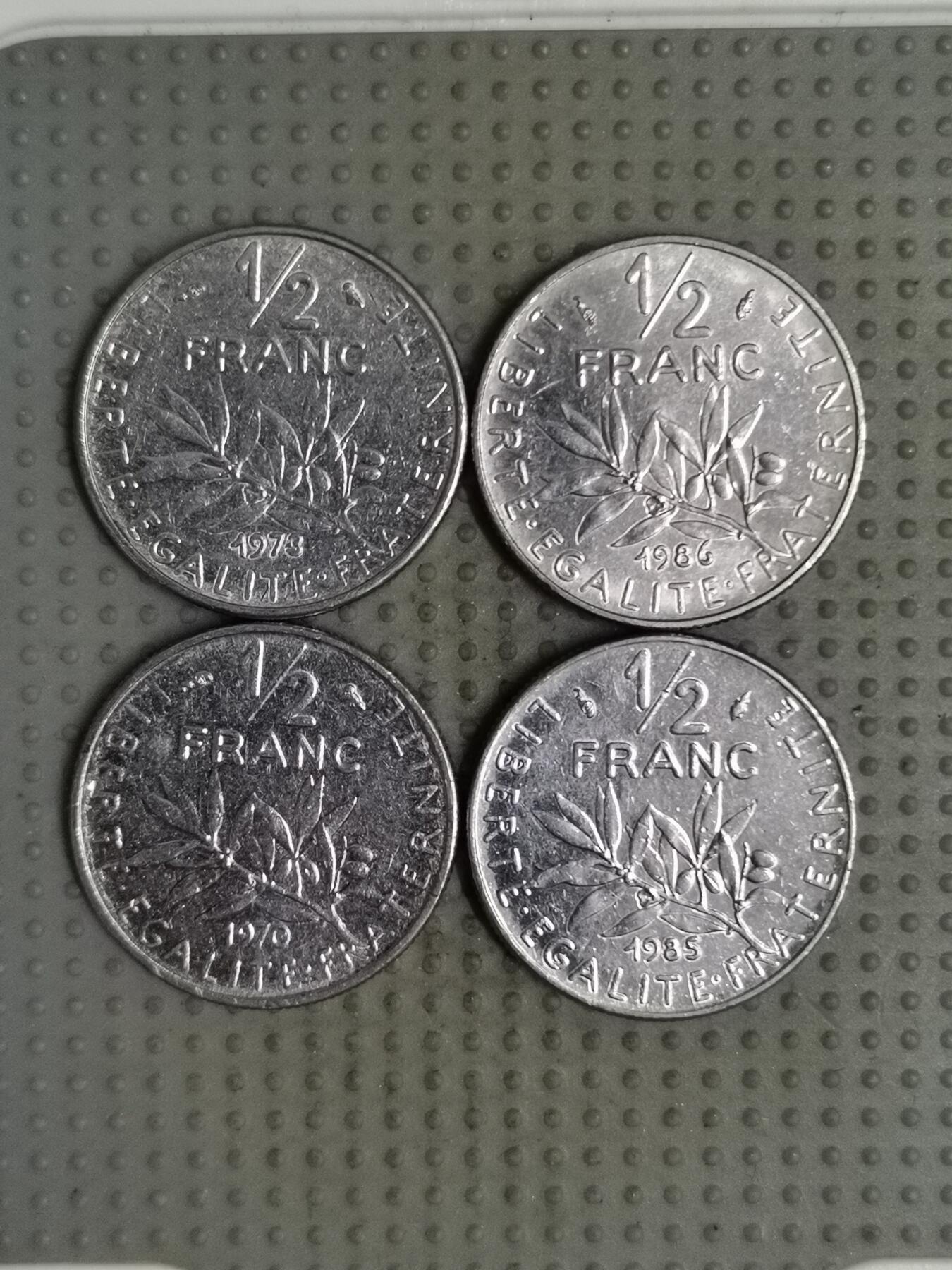 2025年第119场各国散币拍卖（总第119场） 法国1/2法郎4枚