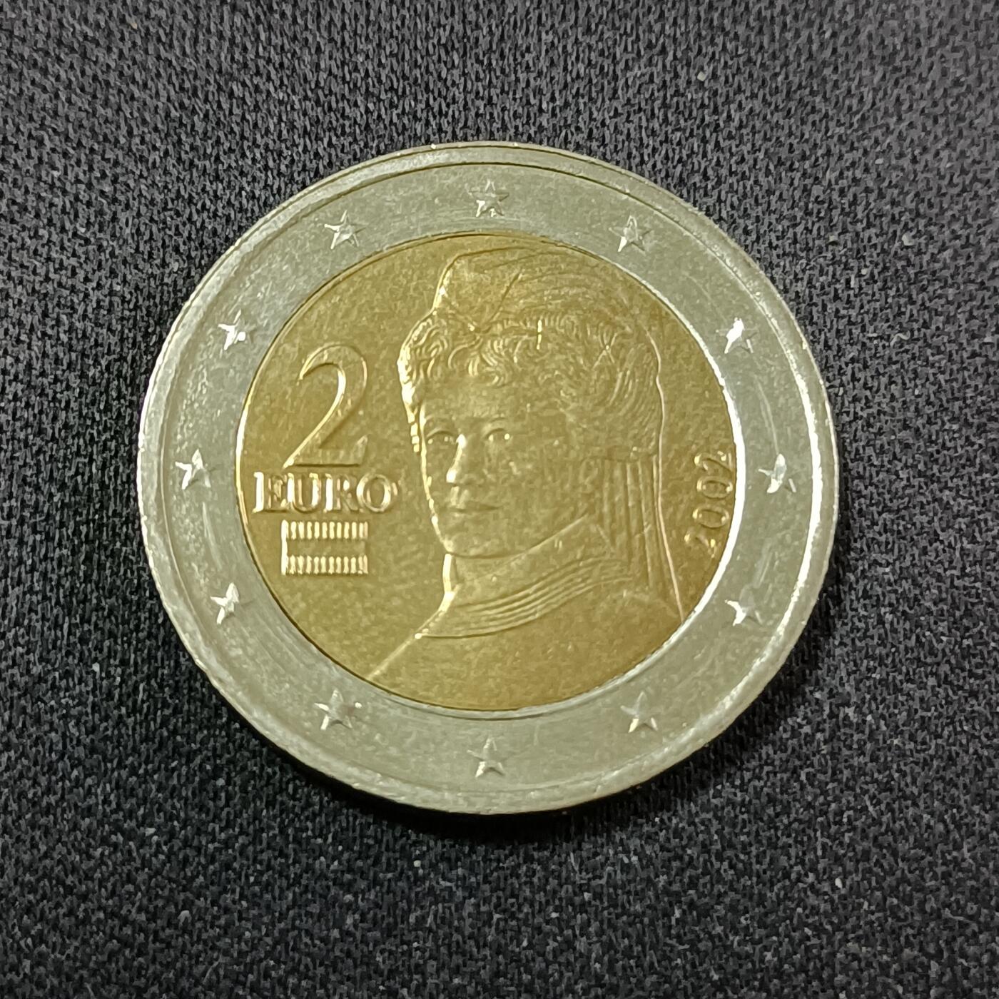 【游宝拍卖】乙巳蛇年88期 佣金1+6% 奥地利-2欧元 2002年 