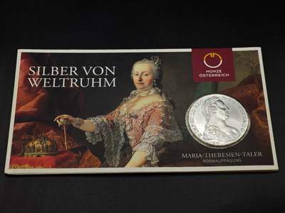 【淘币小摊】实时拍第七百九十九拍   银币套币场   满百包邮可预留二周 每周一统一发货   - 奥地利大奶妈泰勒银币造币厂官方卡册 银价270