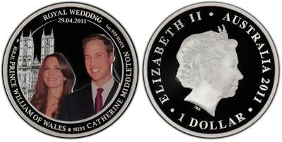 PThappally收藏第54次拍卖，英联邦地区硬币纸币 - 澳大利亚  2011 年  1 澳元  31.1035g  银币 PCGS PR69DCAM 