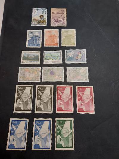 博彦收藏  TM 11月22日 8点 邮票专场 - 台湾省新票18枚 个别瑕疵，大部分上品