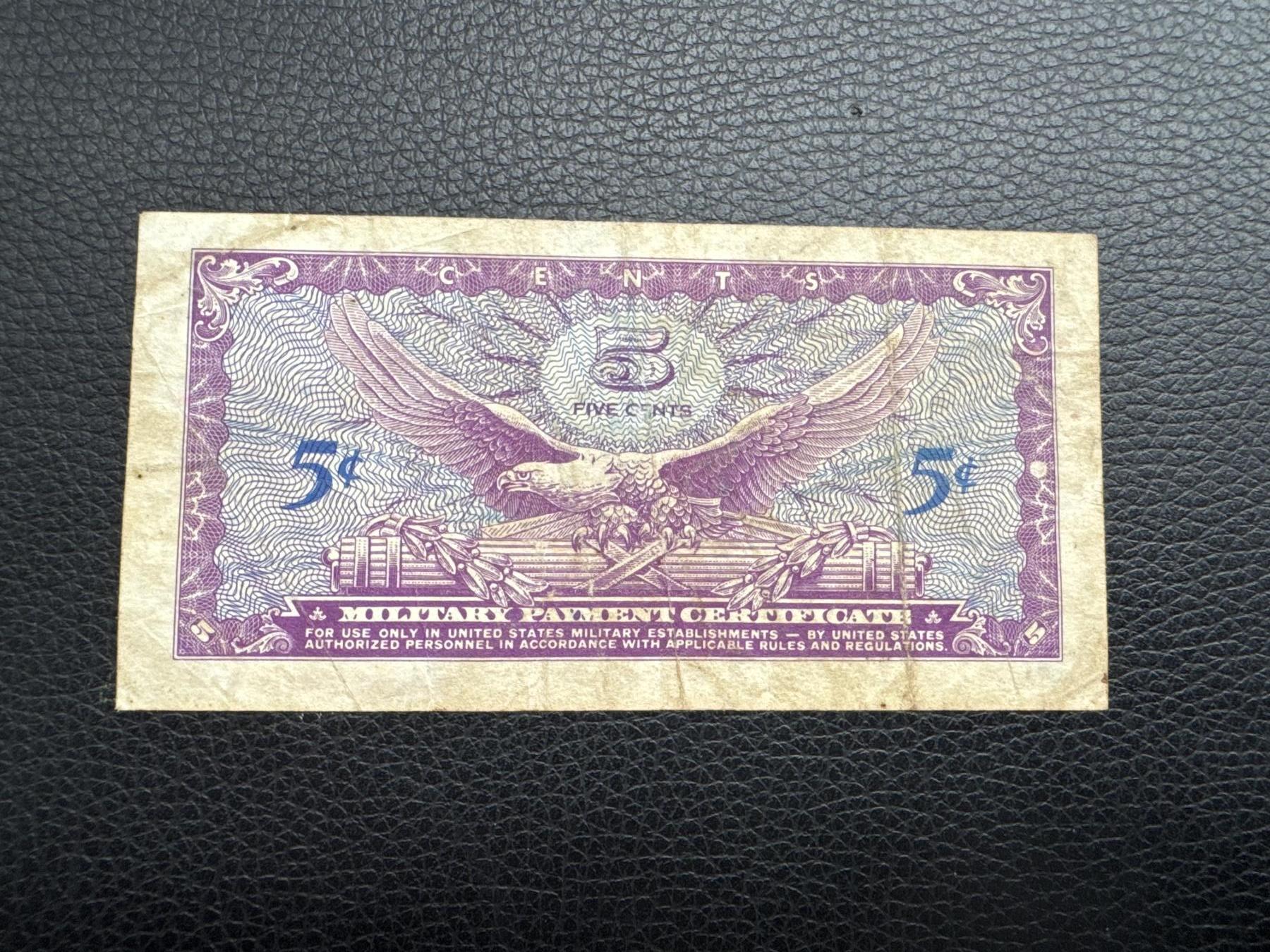 桂P钱币文化工作室拍卖第四十五期 美军越战1964年版5美分军票