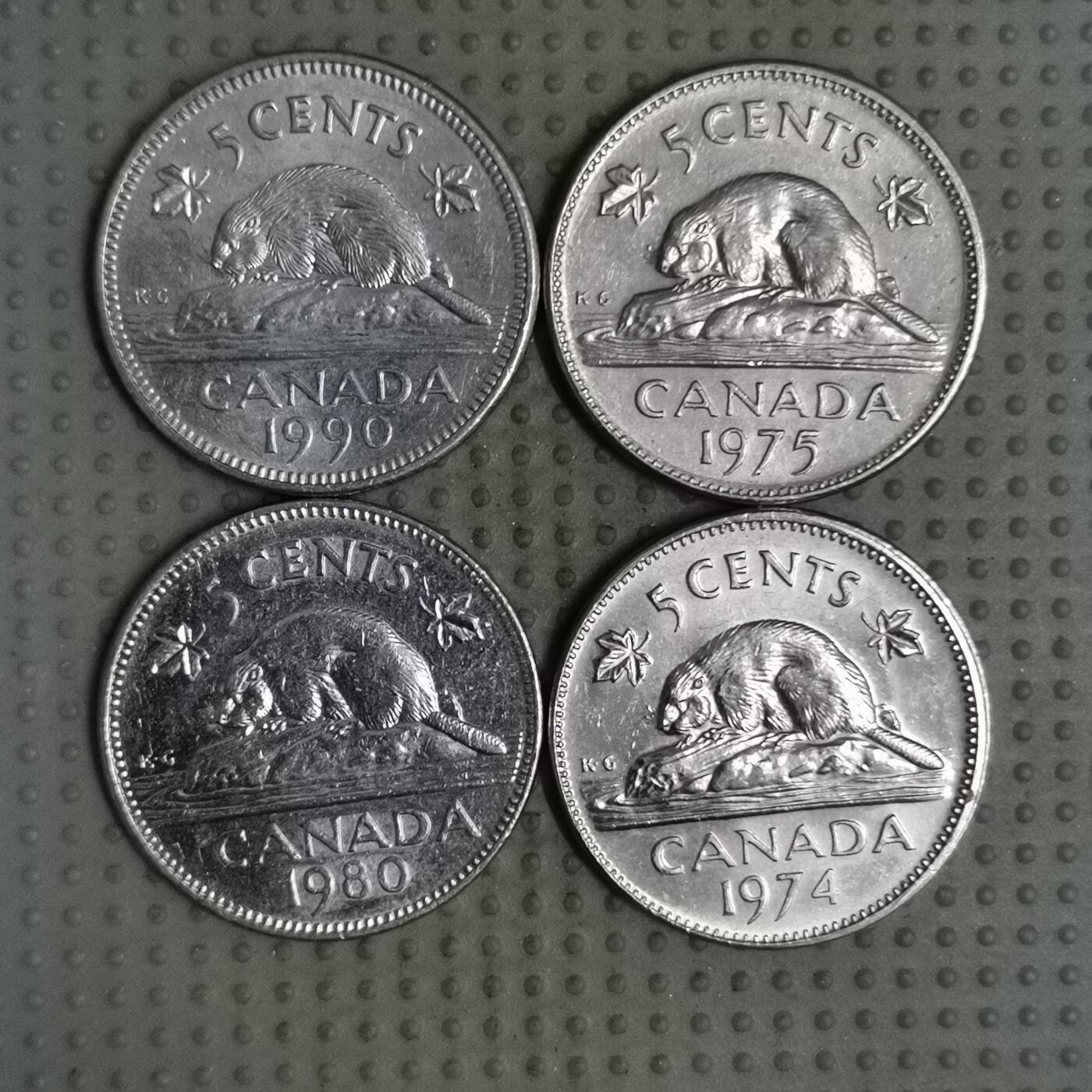 2025年第119场各国散币拍卖（总第119场） 加拿大5分4枚