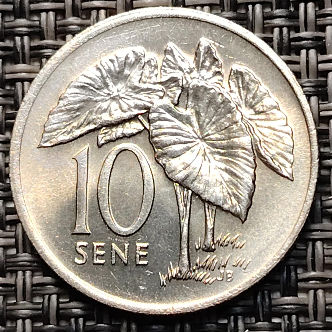 布加迪🐬～世界钱币(上海)🌾第 260 期 /  各国套币和散币 西萨摩亚群岛 1974年 10分