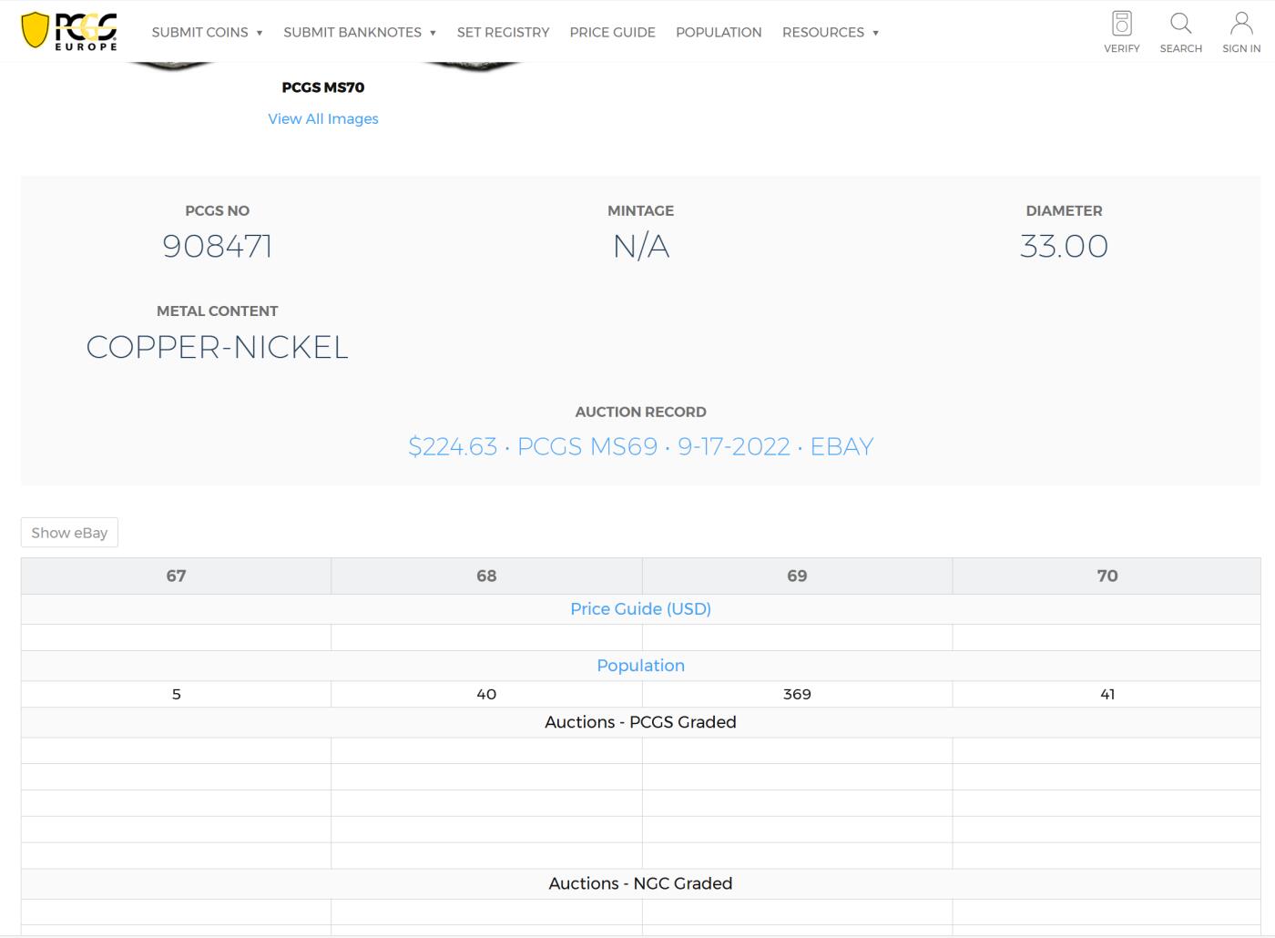 PThappally收藏第54次拍卖，英联邦地区硬币纸币 澳大利亚  2022 年  50 分 15.55g  铜镍币  PCGS MS69