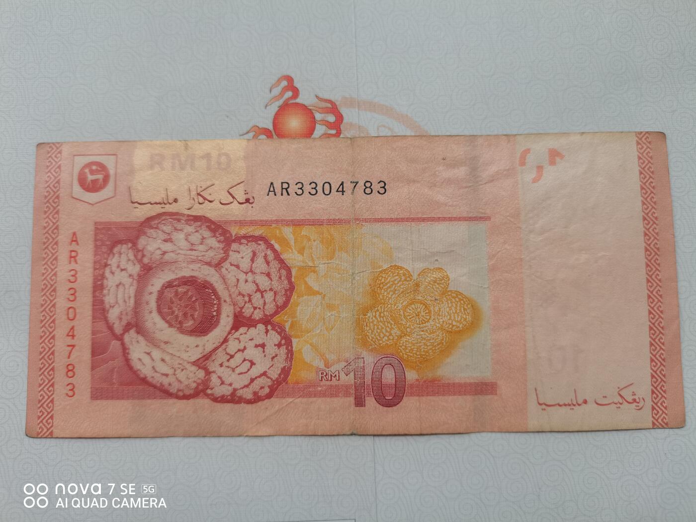 纸币 马来西亚10令吉