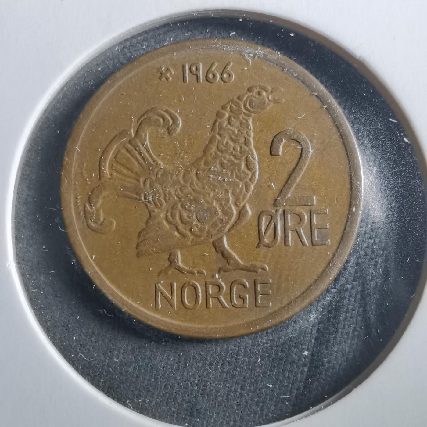 沼泽如烟--第906场 挪威1966年2欧尔