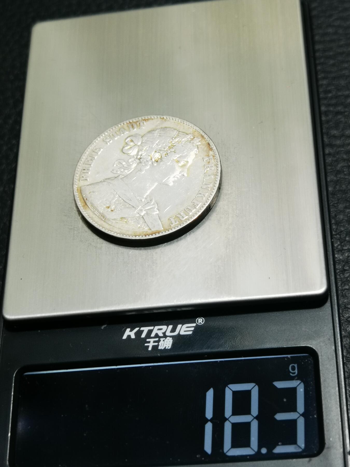 天下钱庄专场欢迎参拍 法兰克福少女1泰勒银币