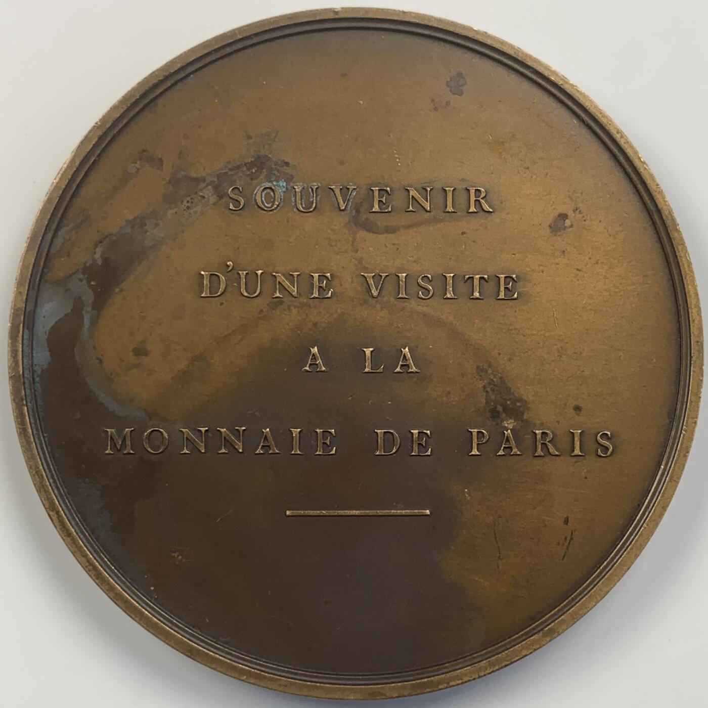 掌中浮雕-藏着的欧洲第042场 法国巴黎造币纪念铜章，65mm，135g