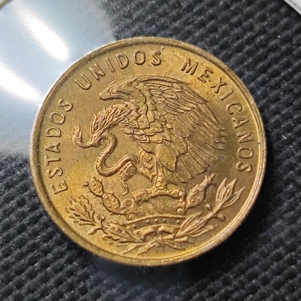 KK钱币收藏小铺  第372场  2月预留时间 周末发货  1965墨西哥1分 好品