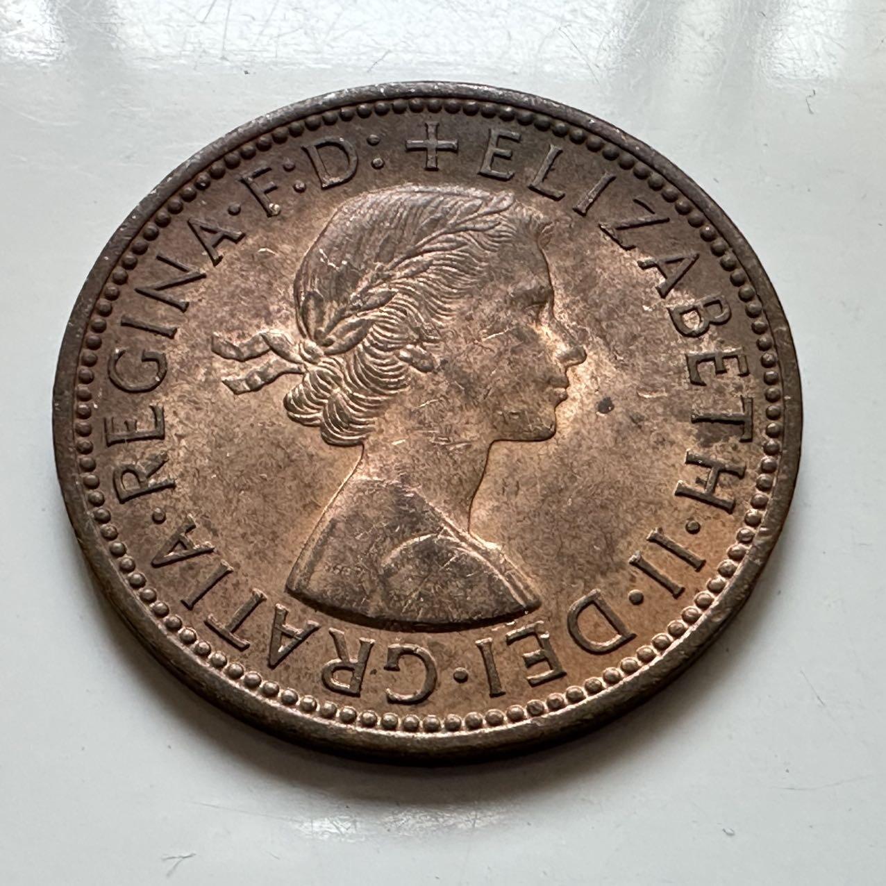 🌹外币初藏🌹🐯2025年第129场  每周二四六晚8️⃣点 接代拍 英国1967年半便士