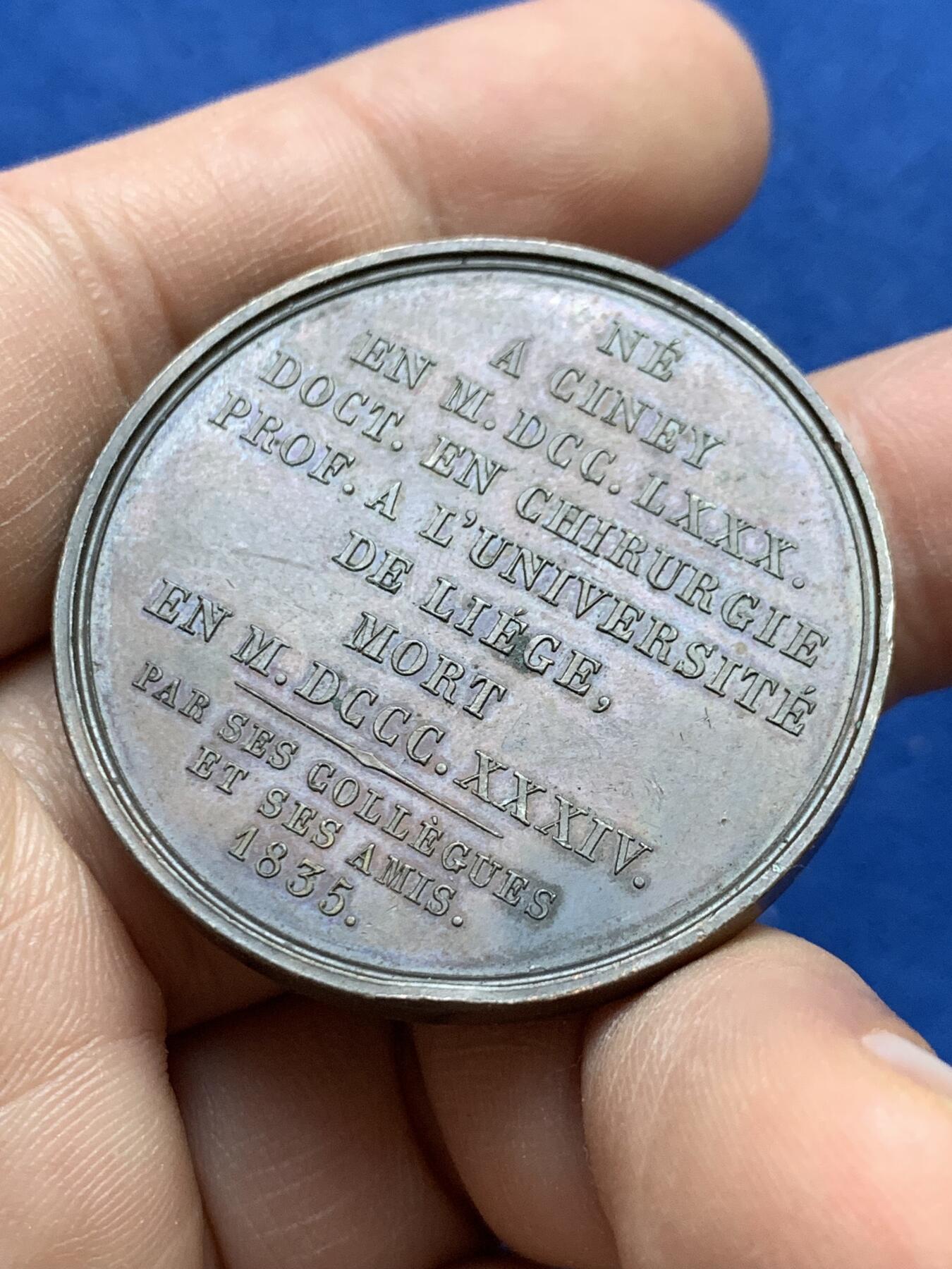 《竞宝斋》第439场 周日，周一，周二 3场连拍 （全场包邮） 医学名人纪念章 29.85克 39.7mm