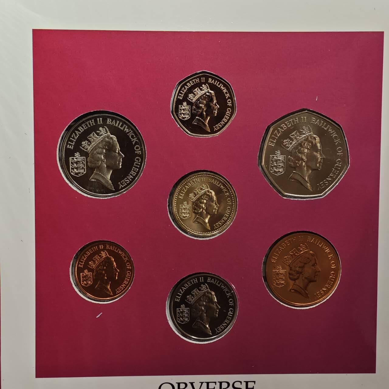 【淘币小摊】实时拍第七百九十九拍   银币套币场   满百包邮可预留二周 每周一统一发货   根西1989年套币