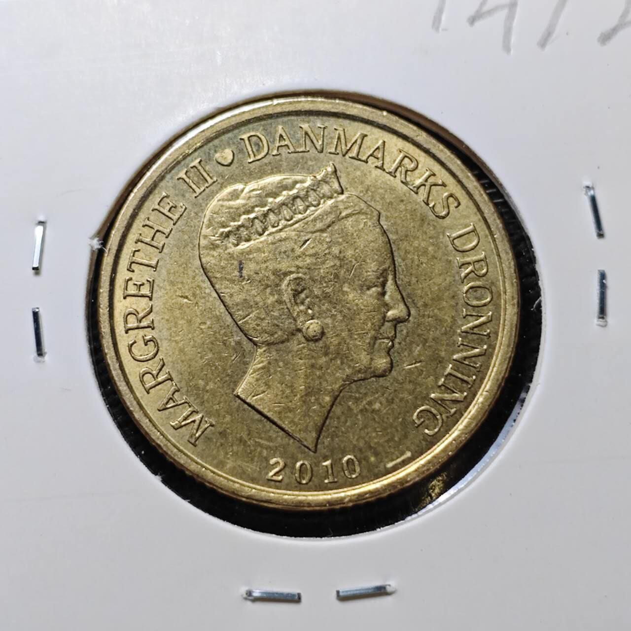 KK钱币收藏小铺  第372场  2月预留时间 周末发货  2010丹麦20克朗纪念币