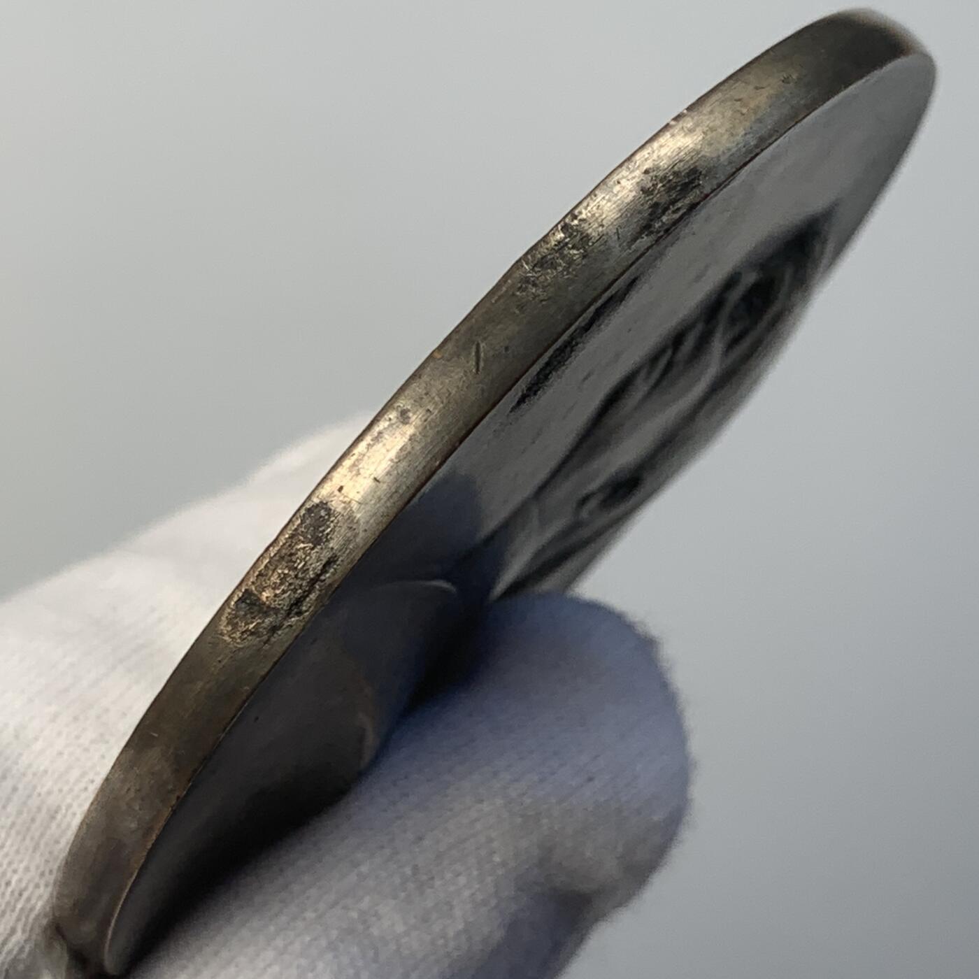 掌中浮雕-藏着的欧洲第042场 1916年奥地利玛丽·特蕾莎女伯爵镀银铜章 , 65mm