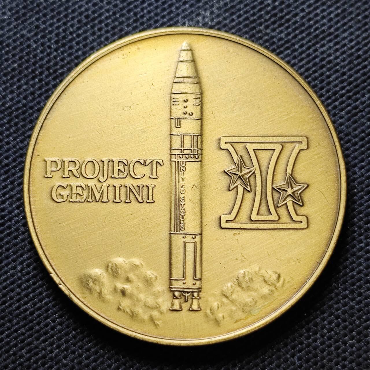 KK钱币收藏小铺  第373场  2月预留时间 周末发货   美国航天纪念纪念铜章