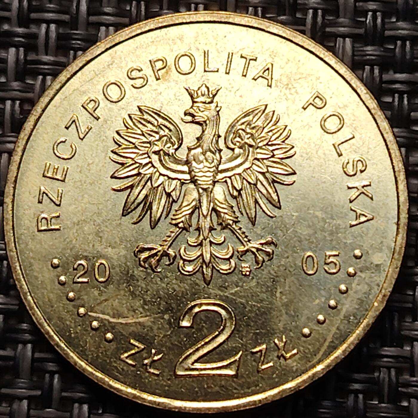 布加迪🐬～世界钱币(上海)🌾第 260 期 /  各国套币和散币 波兰🇵🇱 2005年 2兹罗提纪念币 二战结束60周年