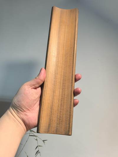 老竹雕臂搁镇纸案头摆件 秋耀金萍 