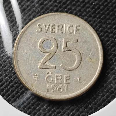 KK钱币收藏小铺  第373场  2月预留时间 周末发货 -  瑞典25欧尔银币
