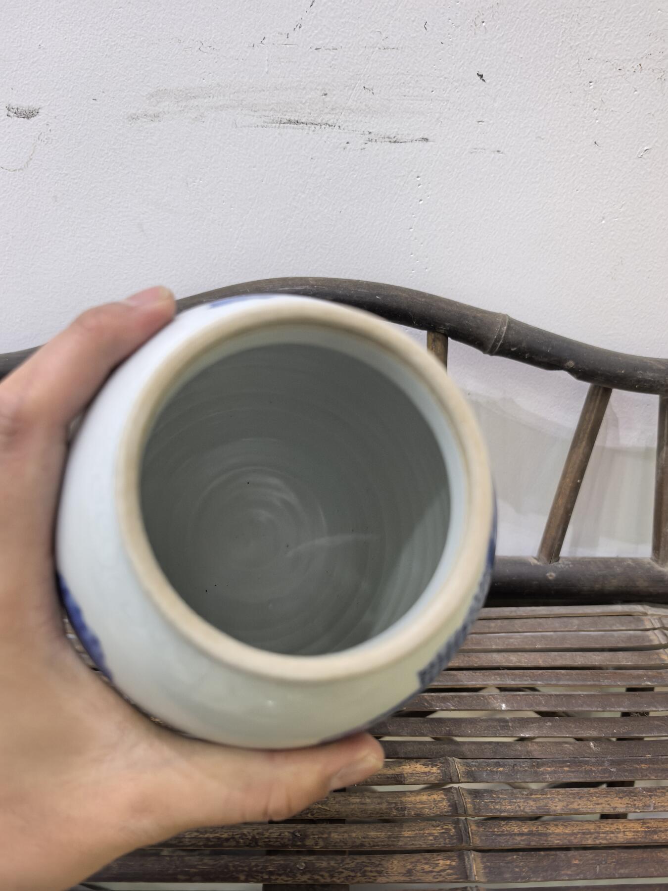 兰馨堂瓷器专场 回流青花人物罐