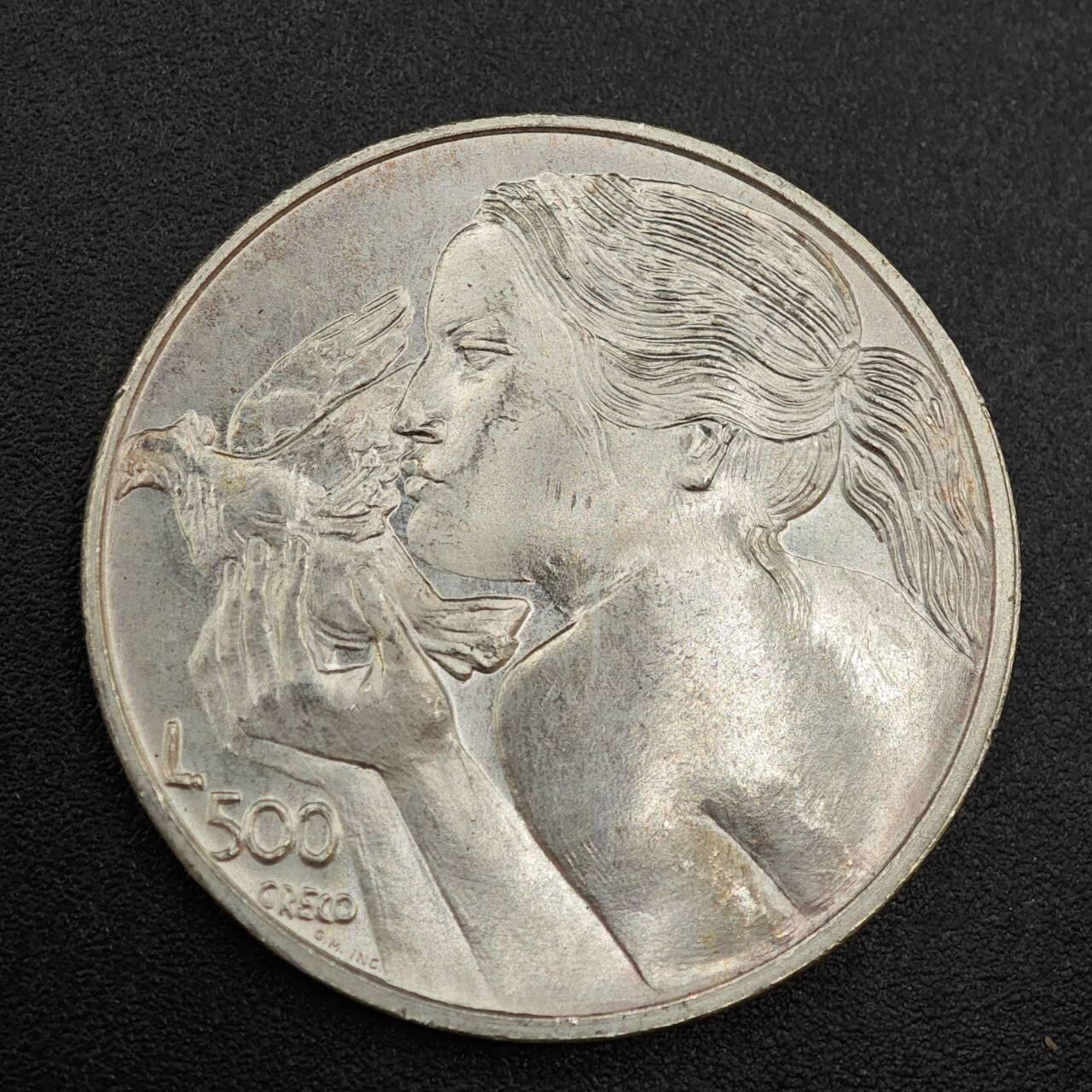 【淘币小摊】实时拍第七百九十九拍   银币套币场   满百包邮可预留二周 每周一统一发货   圣马力诺1973年500里拉银币