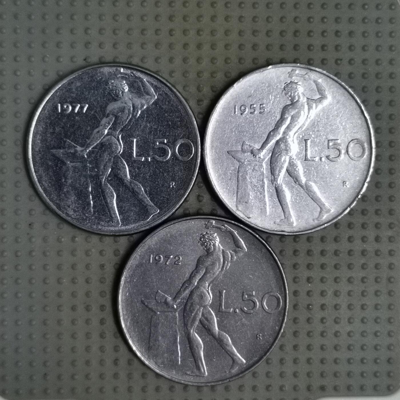 2025年第119场各国散币拍卖（总第119场） 意大利50里拉3枚