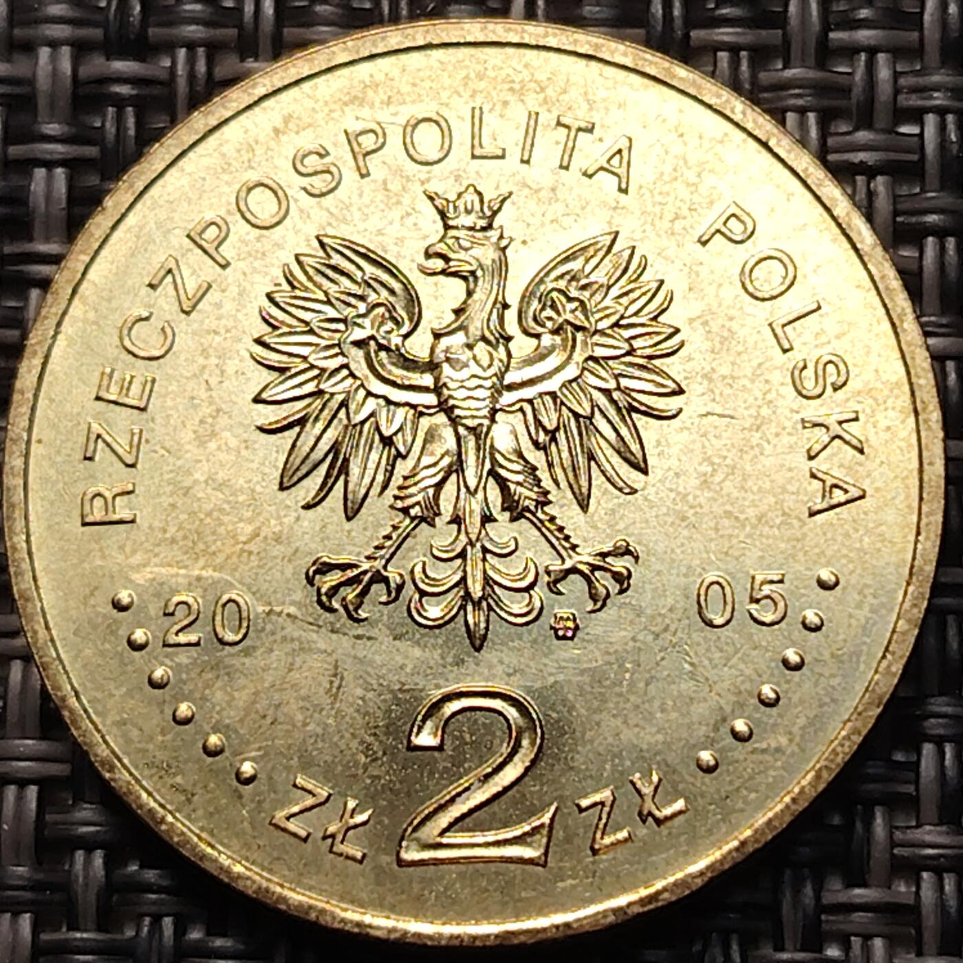 布加迪🐬～世界钱币(上海)🌾第 260 期 /  各国套币和散币 波兰🇵🇱 2005年 2兹罗提纪念币 教皇保罗二世