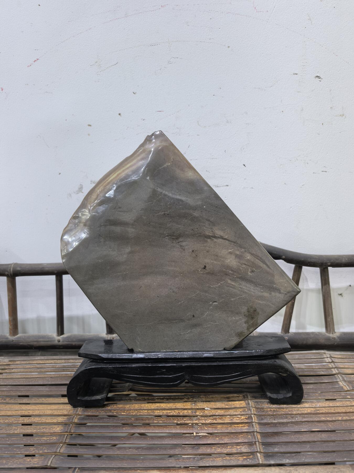 兰馨堂古玩杂项专场 祁阳石笑佛石雕摆件