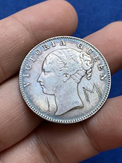 《竞宝斋》第439场 周日，周一，周二 3场连拍 （全场包邮） - 英属印度1840年维多利亚女王1卢比银币