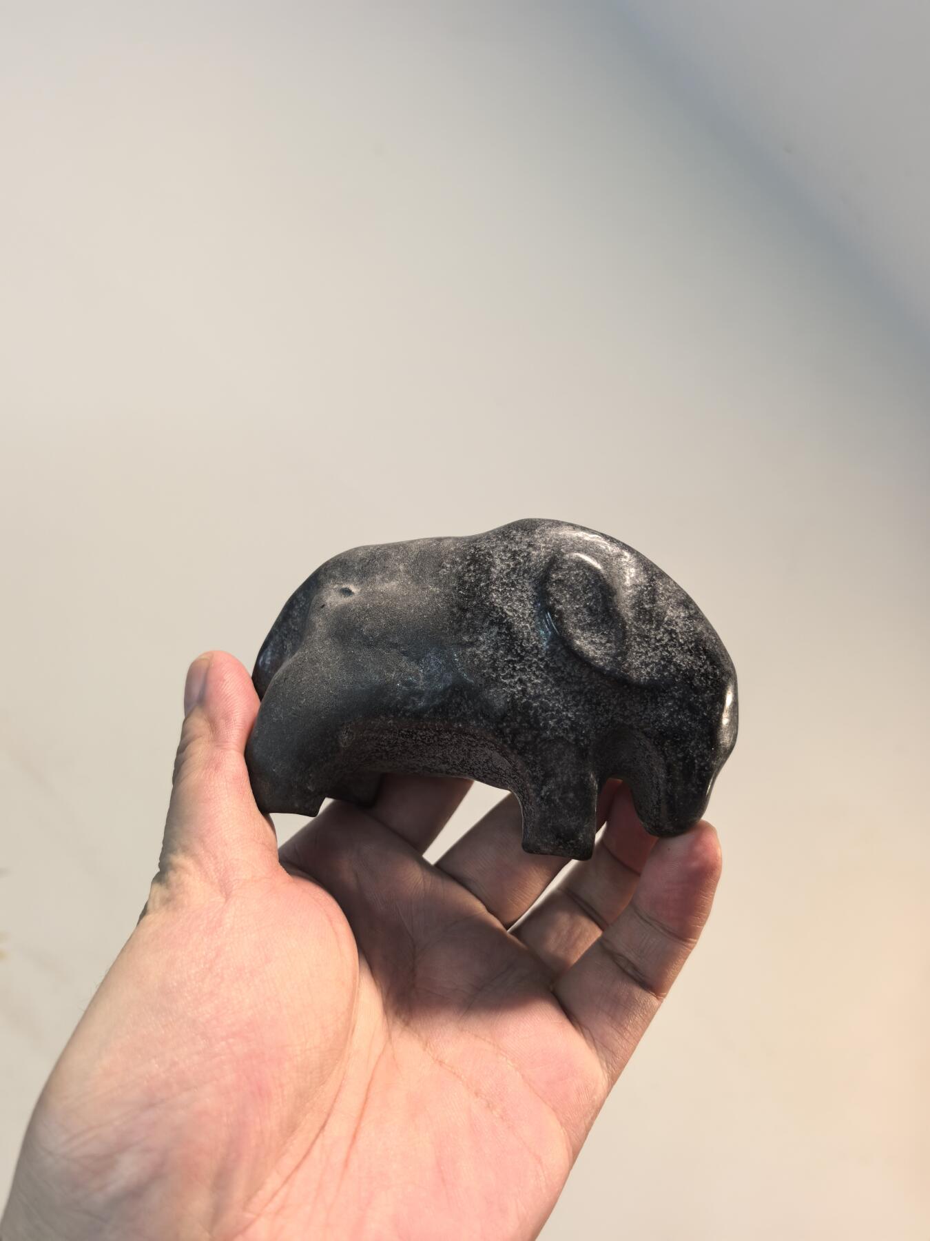 兰馨堂瓷器专场 石雕象摆件