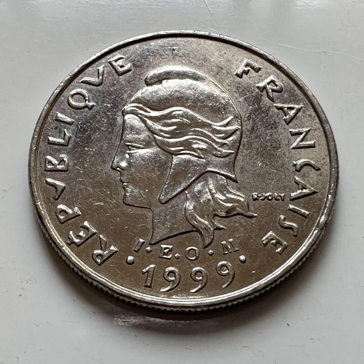 🌹外币初藏🌹🐯2025年第129场  每周二四六晚8️⃣点 接代拍 新喀里多尼亚1999年10法郎