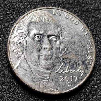 泉币菌-第130场-精品福利场 - 美国杰弗逊5分 签字款 5g 21mm.