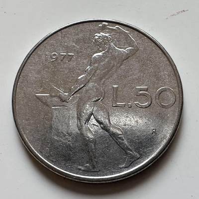 🌹外币初藏🌹🐯2025年第129场  每周二四六晚8️⃣点 接代拍 - 意大利1977年50里拉