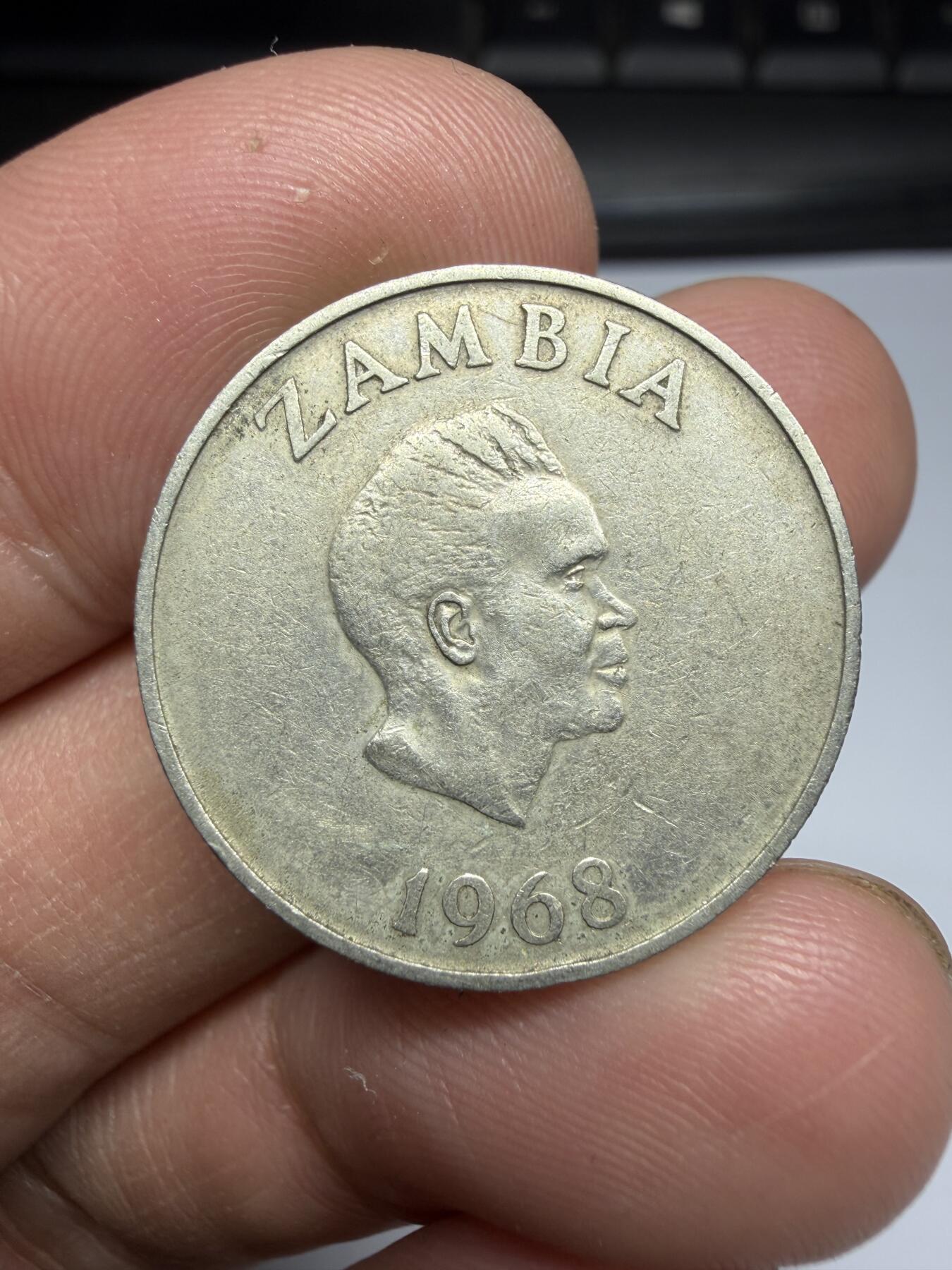 2025年集古藏今外币拍卖第十期-第7场—（总第287拍），可以寄存60天，满160元包邮。 1968年赞比亚10分