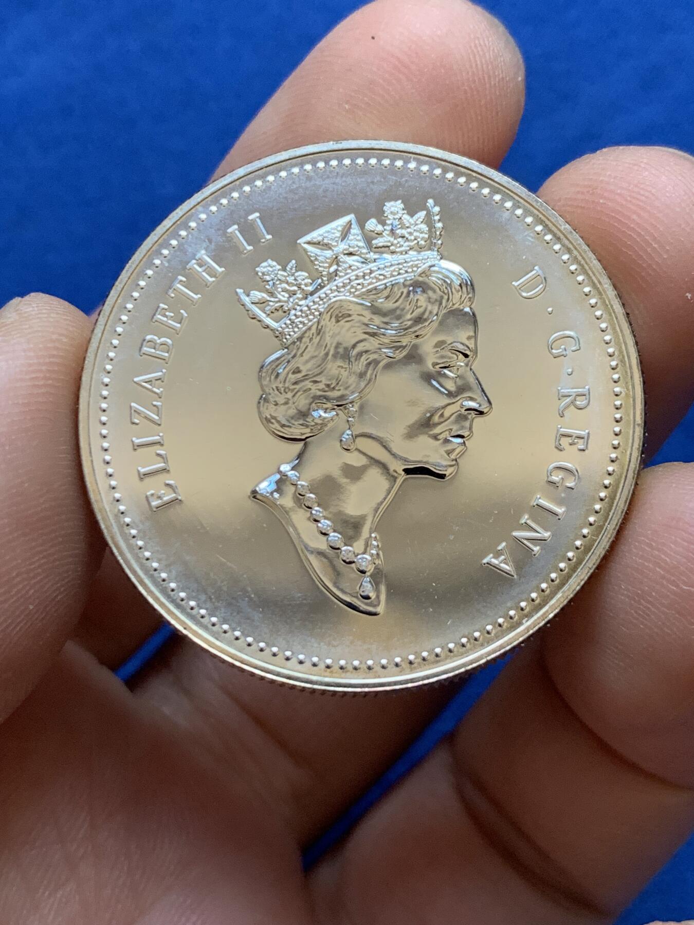 《竞宝斋》第439场 周日，周一，周二 3场连拍 （全场包邮） 加拿大 1991年 五大湖第一艘汽船纪念银币