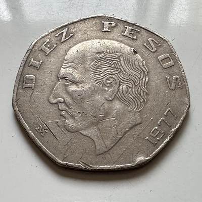 🌹外币初藏🌹🐯2025年第129场  每周二四六晚8️⃣点 接代拍 - 墨西哥1977年10比索