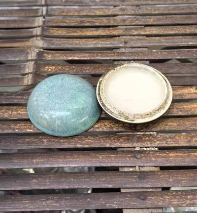 晚清民国钧窑窑变小印盒