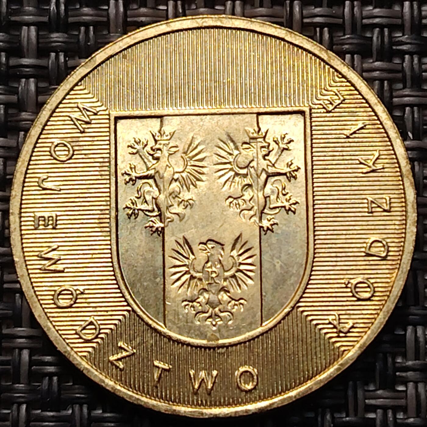 布加迪🐬～世界钱币(上海)🌾第 260 期 /  各国套币和散币 波兰🇵🇱 2004年 2兹罗提纪念币 省徽系列～洛兹基省