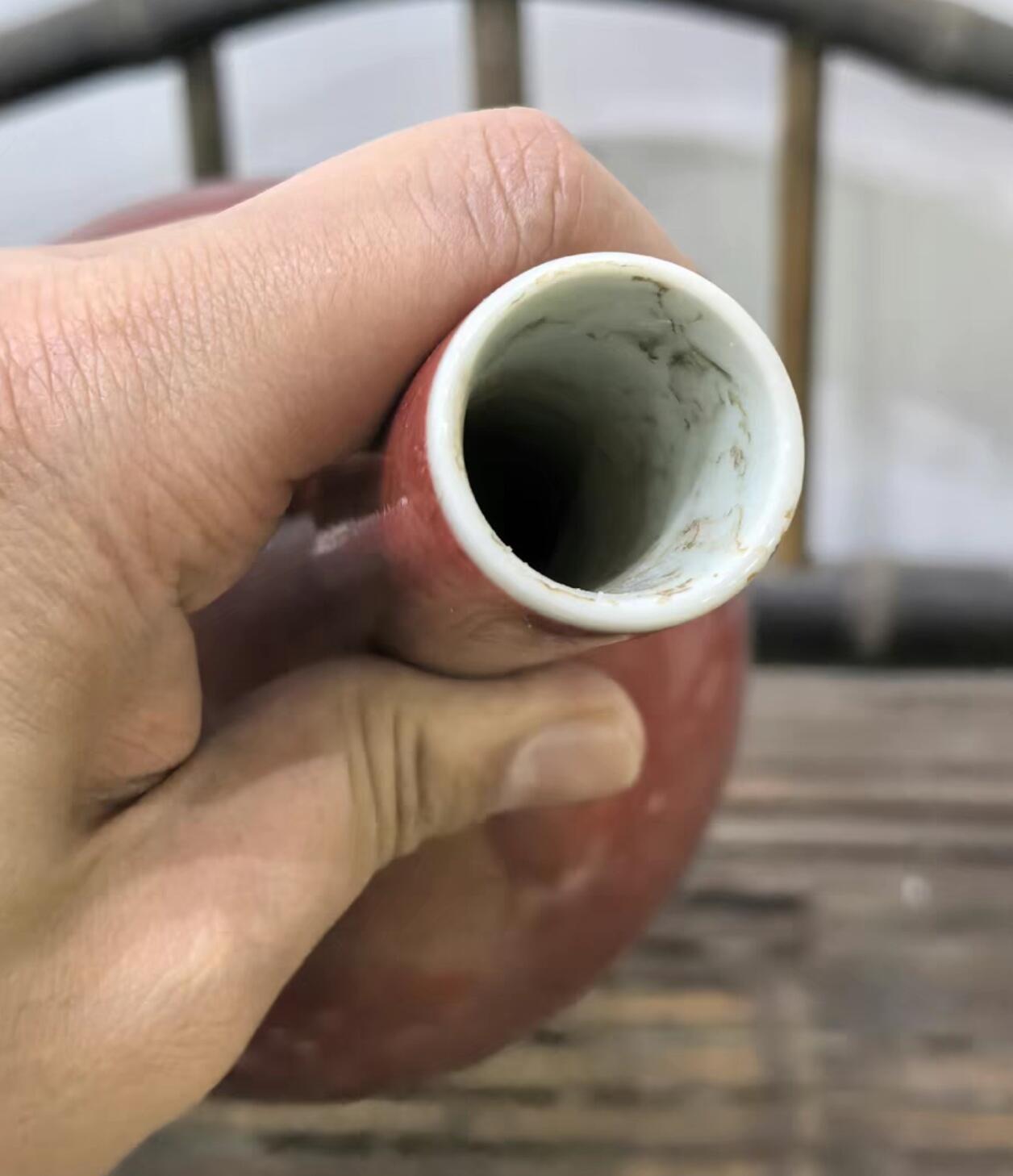 兰馨堂瓷器专场 豇豆红釉瓶