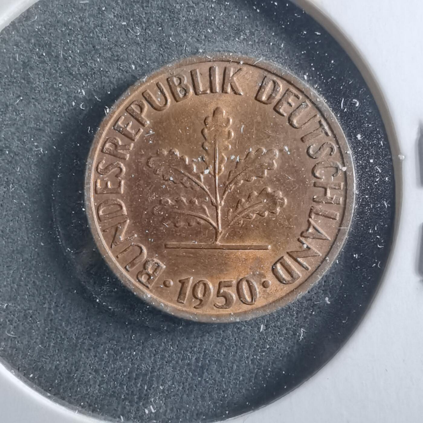 沼泽如烟--第906场 德国1950年1芬尼