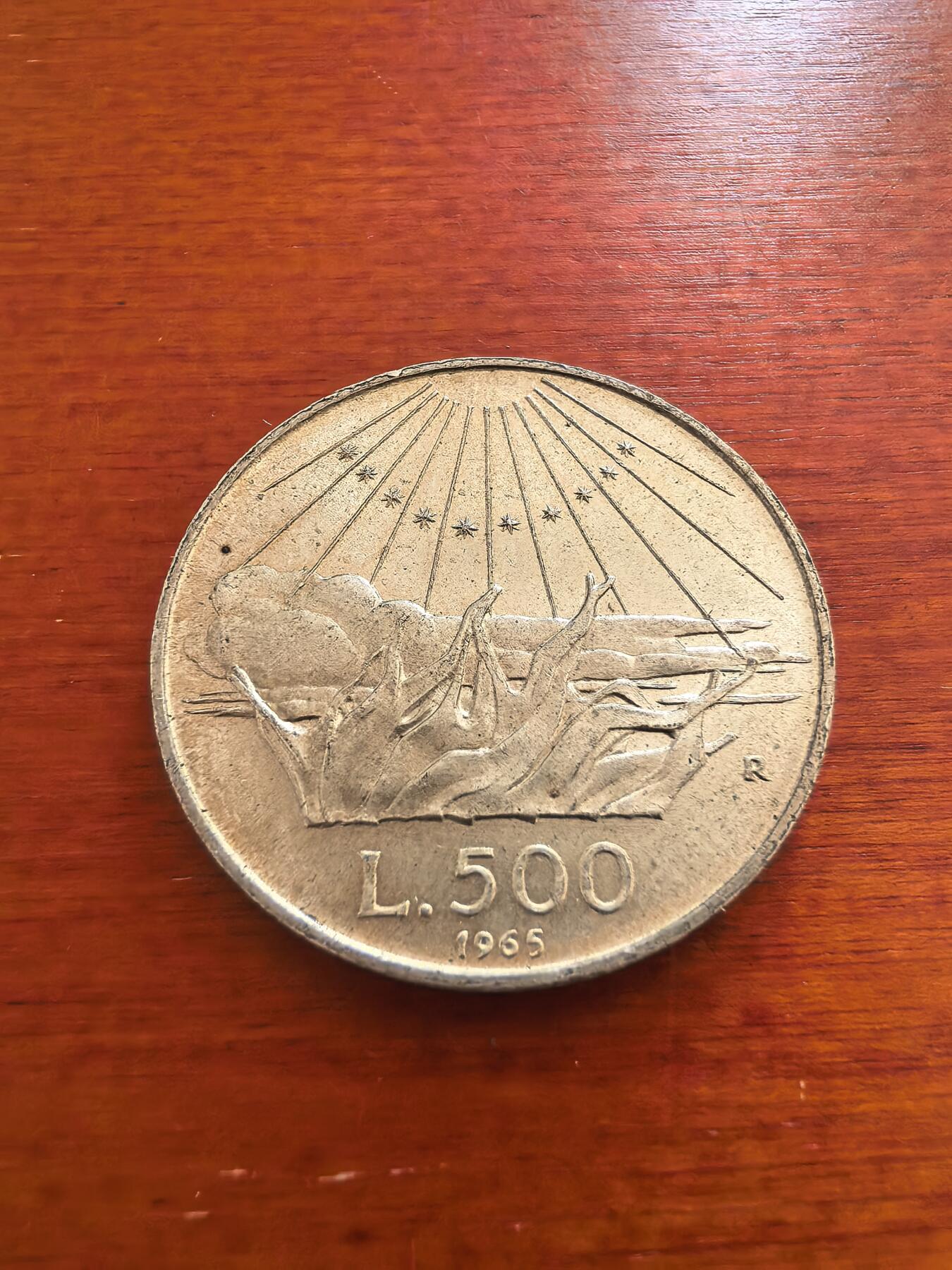 长老汇蛇年精选第七十四场拍卖 1965意大利但丁500里拉类精制银币