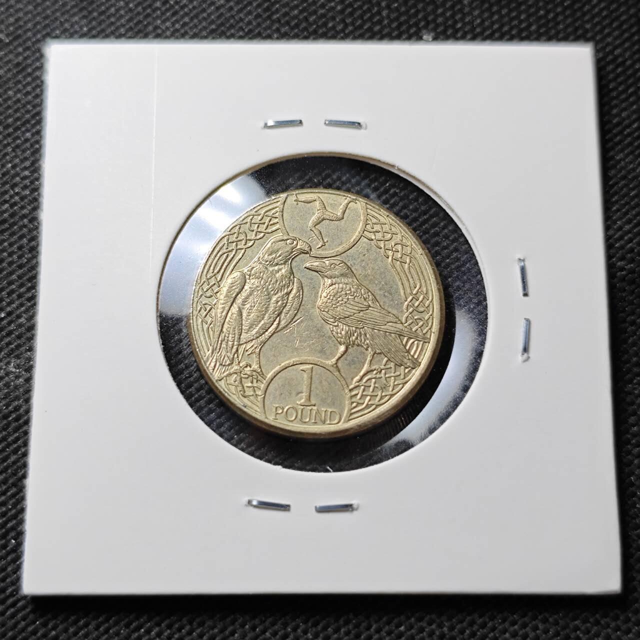 KK钱币收藏小铺  第373场  2月预留时间 周末发货 2018 马恩岛1镑