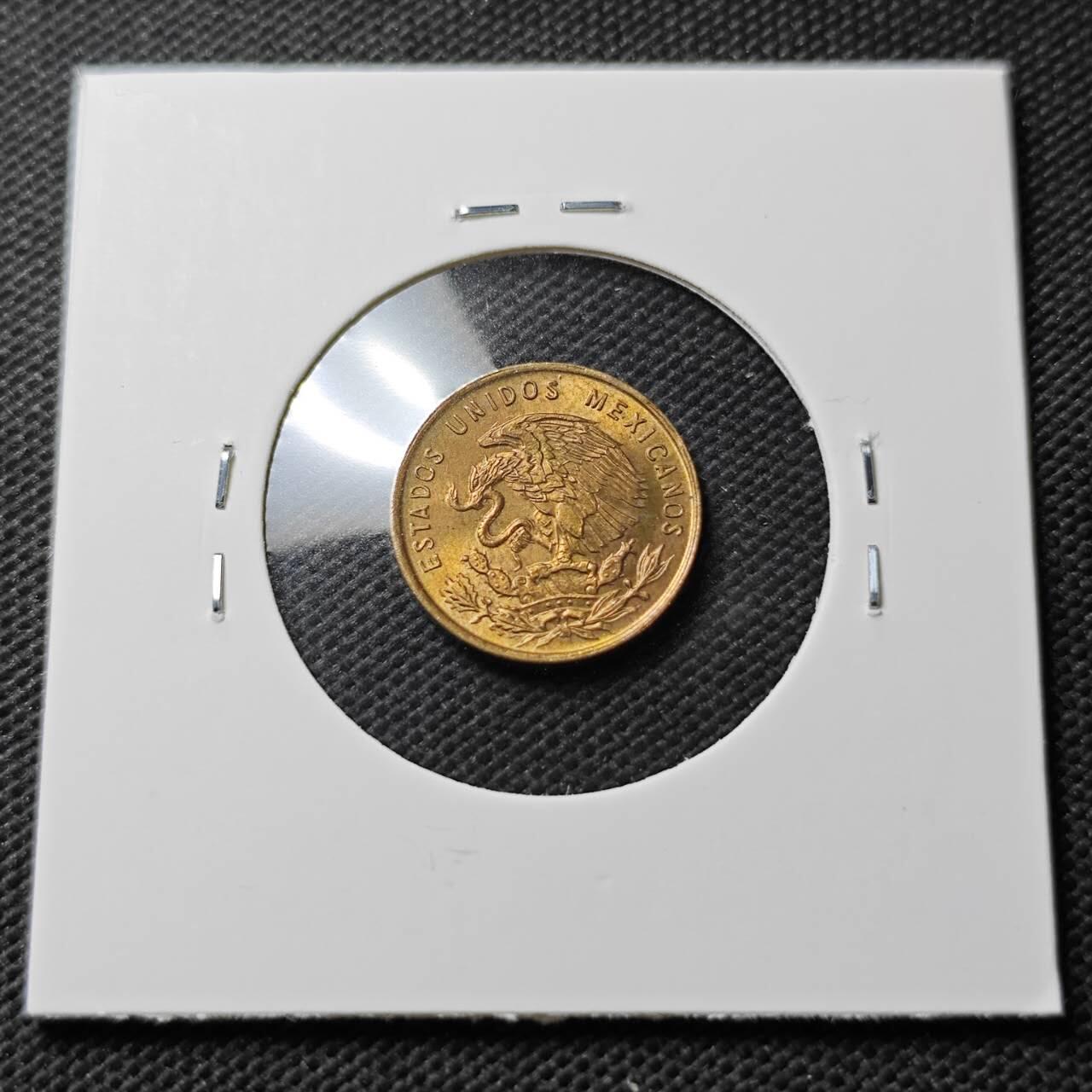 KK钱币收藏小铺  第372场  2月预留时间 周末发货  1965墨西哥1分 好品