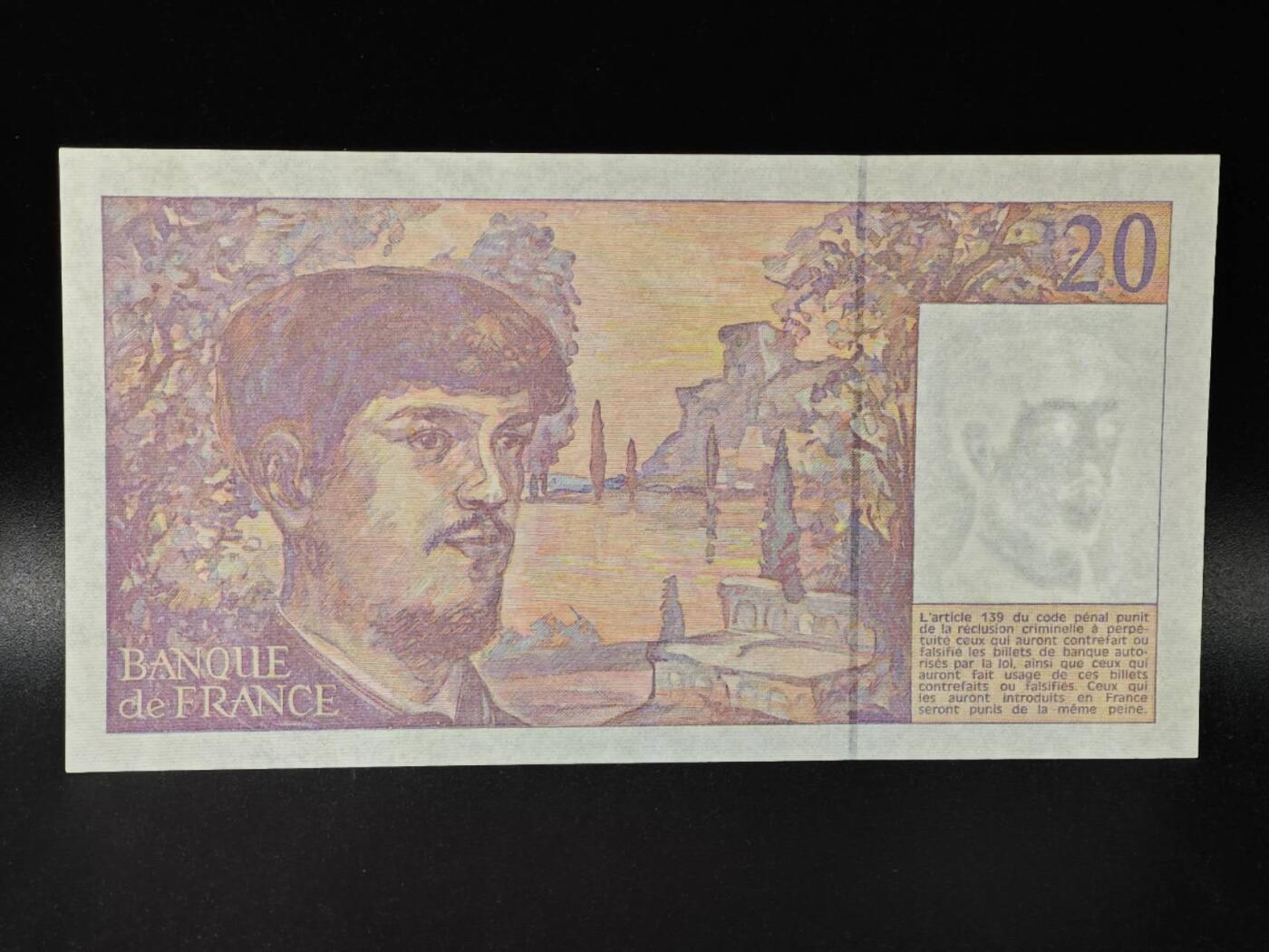 【淘币小摊】限时拍第八百拍  纸币场  满百包邮可预留两周  周一统一发货  法国1993年20法郎